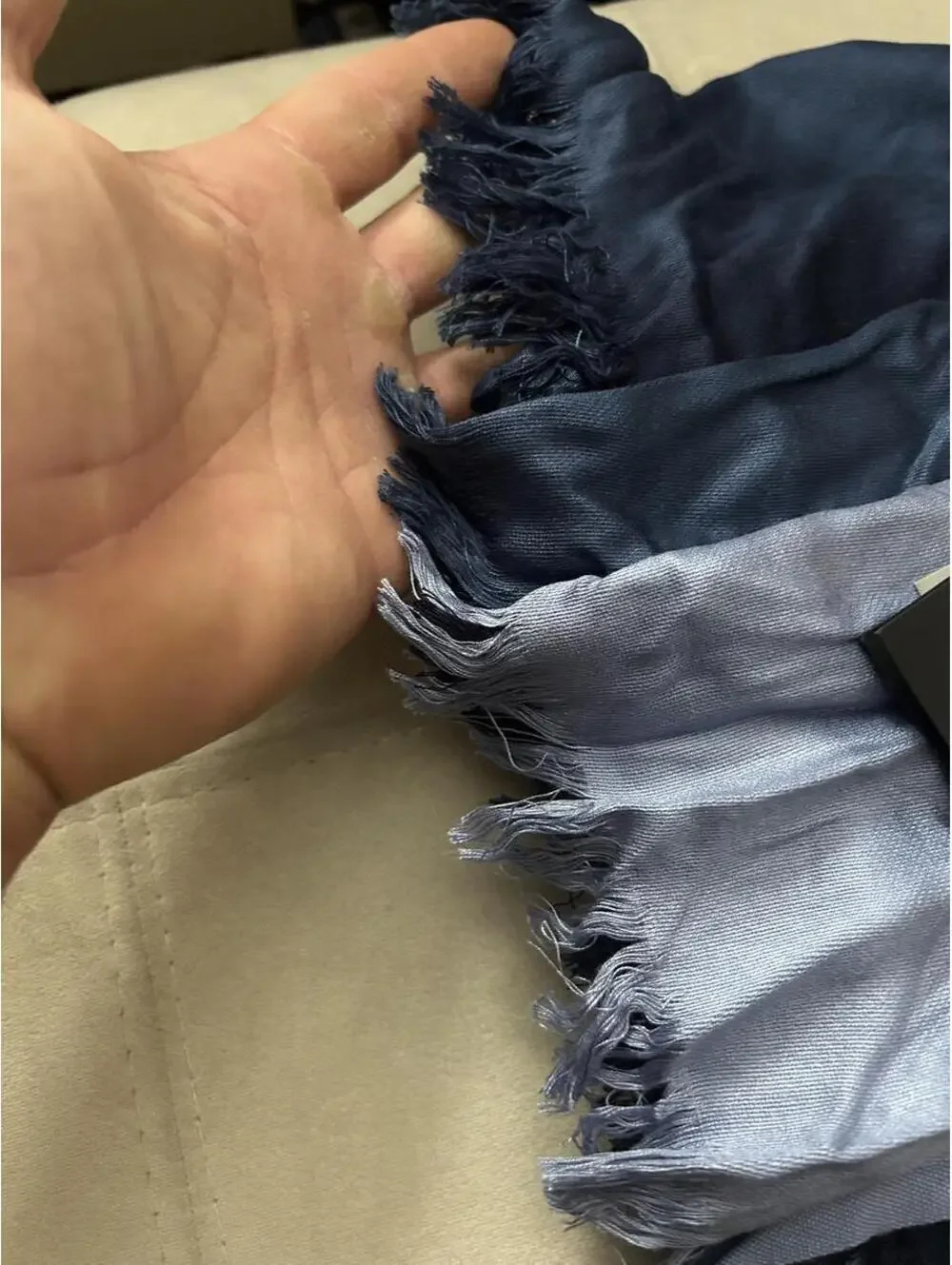 Lane Bryant blue & navy scarf NWT